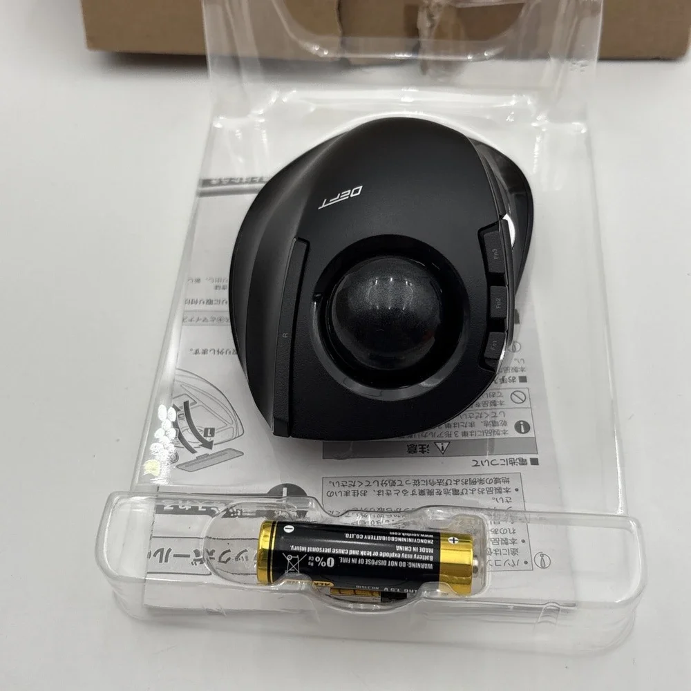 Elecom Deft Wireless Trackball Mouse M-DT2DRBK DT1DR Black